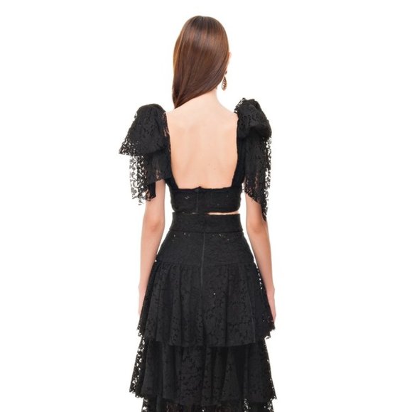 Bambah Black Lace Triangle Top - Picture 3 of 8